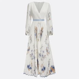 New Spring Summer Ladies Elegant Dress Sexy V-neck Print Long Sleeve Big Swing A-line Holiday Dress Women Maxi Dresses Clothing