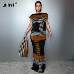 WINYI Pleated Elastic Slim Dress Women Crumple Design Pleated Luxury Abaya Muslim Party Dress Poncho for Women Beach Wear Kaftan
