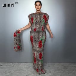 WINYI Pleated Elastic Slim Dress Women Crumple Design Pleated Luxury Abaya Muslim Party Dress Poncho for Women Beach Wear Kaftan