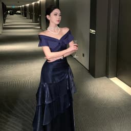 Elegant Evening Party Ruffles Mermaid Dresses Women Summer V Neck Short Sleeve Slim Black Dress Holiday Beach Birthday Dress