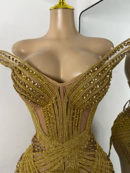 Women Sexy Sprakly Strapless Mesh See Through Mini Birthday Dress Evening Party Nightclub Performance Costume Stage Wear