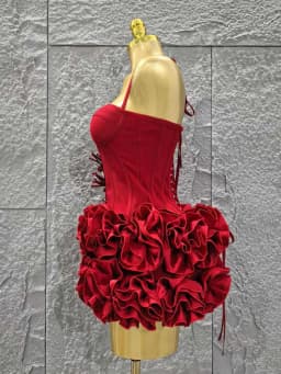 Elegant Skinny Luxury Birthday Party Red Black Bandage Outfit Women Sexy Halter Prom Gown Celebrity Club Two Piece Set Cocktail