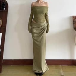 Weird Puss Slash Neck Dress Women Chic Elegant Sexy 2025 Patchwork Mesh Ruched Hollow Birthday Party Clubwear Vacation Vestidos