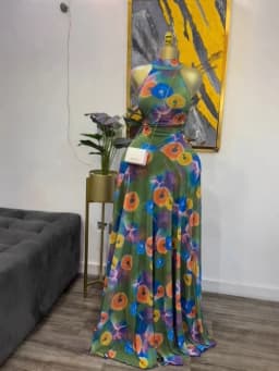 GLCMYAYA Women Printed Sleeveless with Sashes Fit and Flare A-line Maxi Dress 2026 Streetwear Beach Holiday Long Dresses Vestido