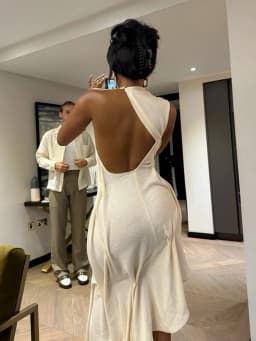 Women Fashion Pleated Irregular Slim Long Skirt Sexy Solid Backless Off-shoulder Dress New Dating Party Festival Club Prom Gown