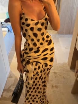 Sexy Polka Dot Print Sling Maxi Dress Women Fashion V-neck Spaghetti Strap Sleeveless Backless Dresses Summer Lady Vacation Robe
