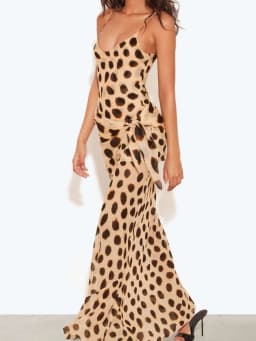 Sexy Polka Dot Print Sling Maxi Dress Women Fashion V-neck Spaghetti Strap Sleeveless Backless Dresses Summer Lady Vacation Robe