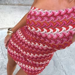 hirigin Irregular Printed Knitted Mini Dress Women Chic Backless Slanted Shoulder Slim Fit Dresses Summer Holiday Beach Robes