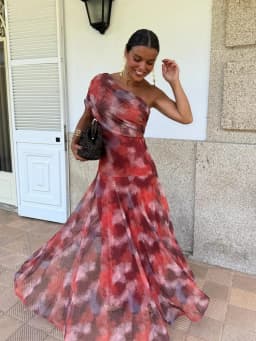 Vintage Off Shoulder Printed Maxi Dress Women Sleeveless Chiffon Ruched Long Dress Elegant Vacation Wedding Guest Party Vestidos