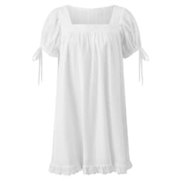 Bohemian Puff Sleeve Maternity Dress Women Square Neck A-line Mini Ruffled Dresses Fairy Vintage Loose Fit Flowy Short Dress