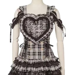 Jirai Kei Dark Sweet Lolita Mini Dress Women Bowknot Lace Puff Corset Heart Ruffle Cake Skirt Japanese Kawaii Harajuku Fashion