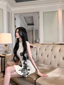 Elegant Lace Knitted A-Line Dress Women's Slim Fit Waist-Cinching Sleeveless Dress Luxury Vintage Atmosphere Casual Dress