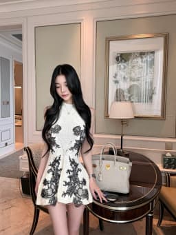 Elegant Lace Knitted A-Line Dress Women's Slim Fit Waist-Cinching Sleeveless Dress Luxury Vintage Atmosphere Casual Dress
