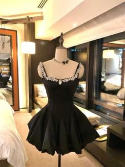 Summer New Vintage Elegant Woman Dress Strapless Bow Patchwork High Waist Puffy Mini Dress Female French Chic Sexy Outfits 2025