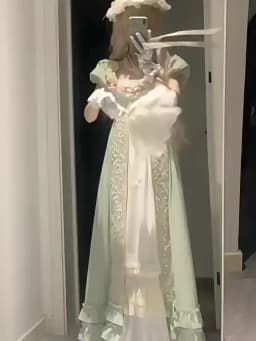 MAGOGO Green eco-style imperial lolita dress, Lolita princess dress