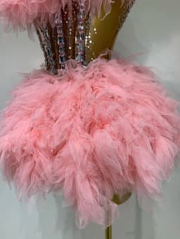 Women Sexy Strapless Mesh 2 Pieces Set Celebrity Nightlcub Party Birthday Photo Shoot Outfit 2025 Prom Gown Birthday Dress