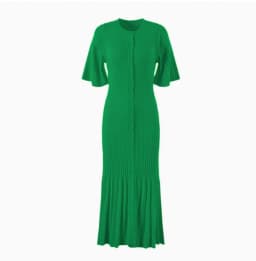 Knitted Maxi Dress For Women elegant Short Sleeve Hollow Out Ribbed Long Dresses O-Neck High Waist Lady Knitwear