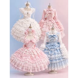 Birthday Japanese Style Kawaii Lolita Dress Women Party Vintage Sweet Lace Bow Birthdays Cake Dresses Harajuku Y2k Bandage Dress