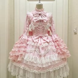 Birthday Japanese Style Kawaii Lolita Dress Women Party Vintage Sweet Lace Bow Birthdays Cake Dresses Harajuku Y2k Bandage Dress