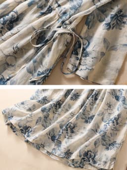 Short Sleeve Print Vintage Long Dresses For Women 2026 New Summer Fashion Casual Loose Dress Femme Robe Vestidos Elegant Clothes