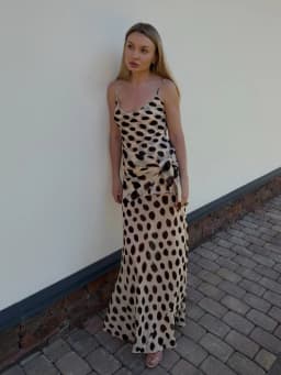 Women Trendy Animal Print Slip Dress V-neck Ruched Drawstring Sexy Maxi Dresses Beach Stylish Retro Vacation Summer Party Outfit