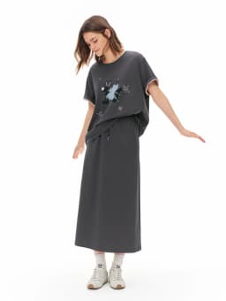 DUSHU 4XL 5XLSummer New 10 Women Breathable Series Clothing Female Cardigan Shirt Bottoms Sweater Skirt Trouser Jacket