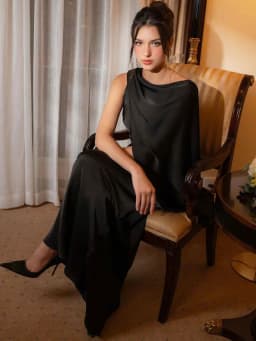 GACVGA Satin Elegant Maxi Evening Dress with Ribbons Women Sleeveless Straight Pleats Robe Gowns Club Sexy Bodycon Long Dresses