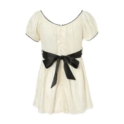 Xingqing 2024 Sweet Fairy Grunge Lace A Line Dresses Summer Women Patchwork Puff Sleeve Kawaii Dress 2000s Aesthetic Outfits
