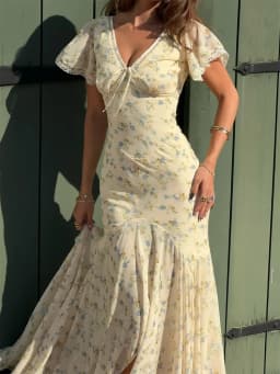 Chic Satin Lace Trim Midi Dress For Women Solid Patchwork Short Sleeve V-neck Summer Dresses 2026 Elegant Summer Holiday Gown