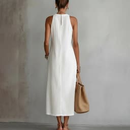Fashion Lace Slim Maxi Dress Women Summer 2026 Casual White Sleeveless Off Shoulder Long Dresses Elegant