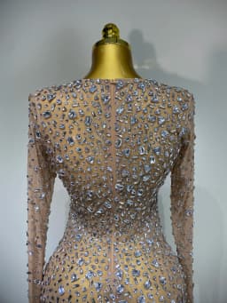 Sparkling Diamond Elegant Party Short Dress Celebrity Evening Party Prom Dress Nightclub Stage Outfit Luxury Birthday Dress
