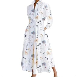 Women's Summer Dress Plus Size Commuter Polo Neck Loose Fit New Elegant Trendy Minimalist Fashionable Niche Versatile Casual Fit