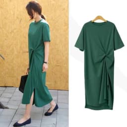 Loose Long Sleeveless Women's T-shirt Summer Korean Style plus Size Knee-Length Dress Milk Fiber Fabric Casual Casual Dress