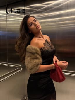 CNYISHE Halter Lace Patchwork Sleeveless Backless Party Sexy Club Outfits Women Dresses Sheath Fashion Fitness Female Bodycon