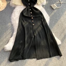 YuooMuoo Women Dress 2026 Spring and Summer Elegant Patchwork One-Piece Knitted Maxi Dress Office Lady Slim Waist Sweater Dress