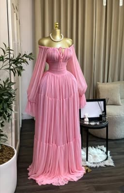 CM.YAYA 2026 Fall Winter Women Long Sleeve Halter Big Swing Long Maxi Dress Evening Birthday Trendy Sexy Vacation Party Dresses