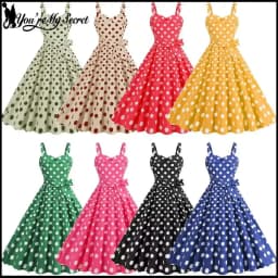 Vintage Classical Polka Dot Printed Dress Women's Sexy Sling Strap Wrap Chest Dress Valentine's Day Streetwear Spring Summer