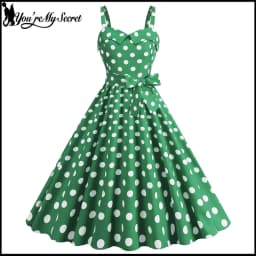 Vintage Classical Polka Dot Printed Dress Women's Sexy Sling Strap Wrap Chest Dress Valentine's Day Streetwear Spring Summer