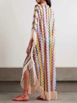 Bohemian Wave Print Long Dresses Women Fashion Casual Vacation Style Irregular V-neck Loose Dress Tassel Patchwork Beach Vestido