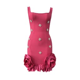 Women Sexy Ruffles Summer Clothing 2025 New Sleeveless Bandage Dress Club Party Mini Dresses