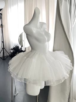 Women's White Angel Princess Fairy Dress Sweet Bow Off Shoulder Slim Strapless Trailing Dress Party Evening Dresses 2024 New