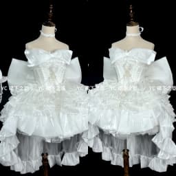 Women's White Angel Princess Fairy Dress Sweet Bow Off Shoulder Slim Strapless Trailing Dress Party Evening Dresses 2024 New