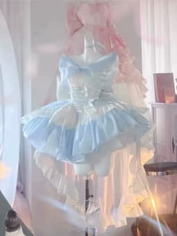 Women's White Angel Princess Fairy Dress Sweet Bow Off Shoulder Slim Strapless Trailing Dress Party Evening Dresses 2024 New