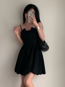 Chic Summer Knot Tie Pleated Flower Bud Strap Dr Girl's Feel High Waist Korean Sle No Sve Polyester Fiber