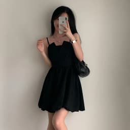 Chic Summer Knot Tie Pleated Flower Bud Strap Dr Girl's Feel High Waist Korean Sle No Sve Polyester Fiber