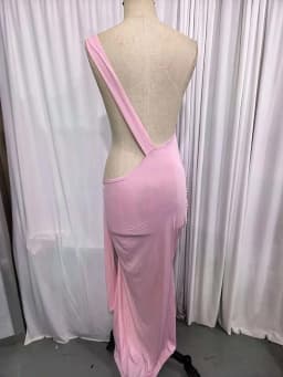 Townlike Ribbon Slim Bodycon Maxi Long Dress Women One Shoulder 2025 Summer Dress Backless Evening Nightclub Sexy Party Dresses