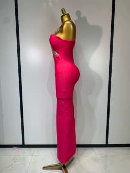 Women Sexy Backless Shinning Crystal Bodycon Long Bandage Dresses Celebrate Birthday Elegant Evening Party Wedding Guest Gown