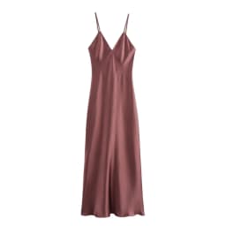 New Elegant women's fashion silk satin texture MIDI dress sexy backless party slip dress