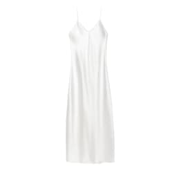 New Elegant women's fashion silk satin texture MIDI dress sexy backless party slip dress