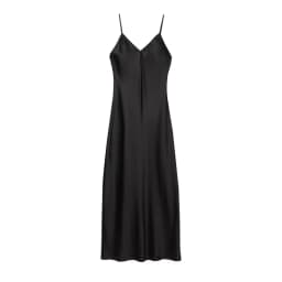 New Elegant women's fashion silk satin texture MIDI dress sexy backless party slip dress